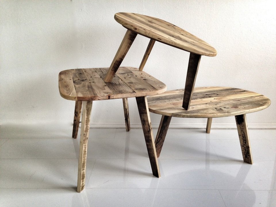 Reclaimed Wood Furniture By Sascha Akkermann