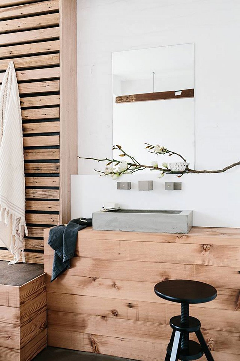 Natural Bathroom Decor by Wood Melbourne - Gessato