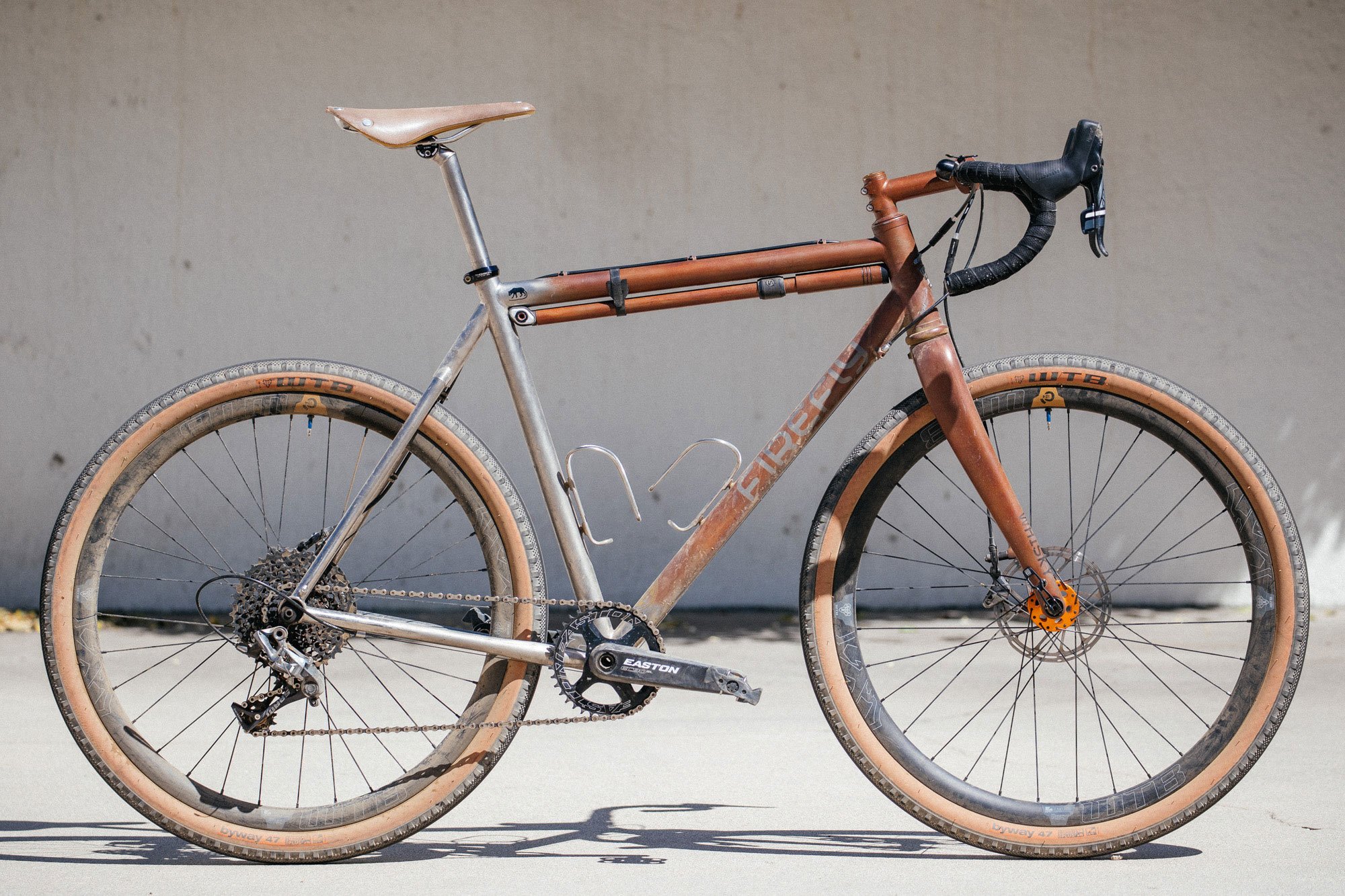 A Titanium All-Road Firefly With WTB Byway Road Plus Tires - Gessato