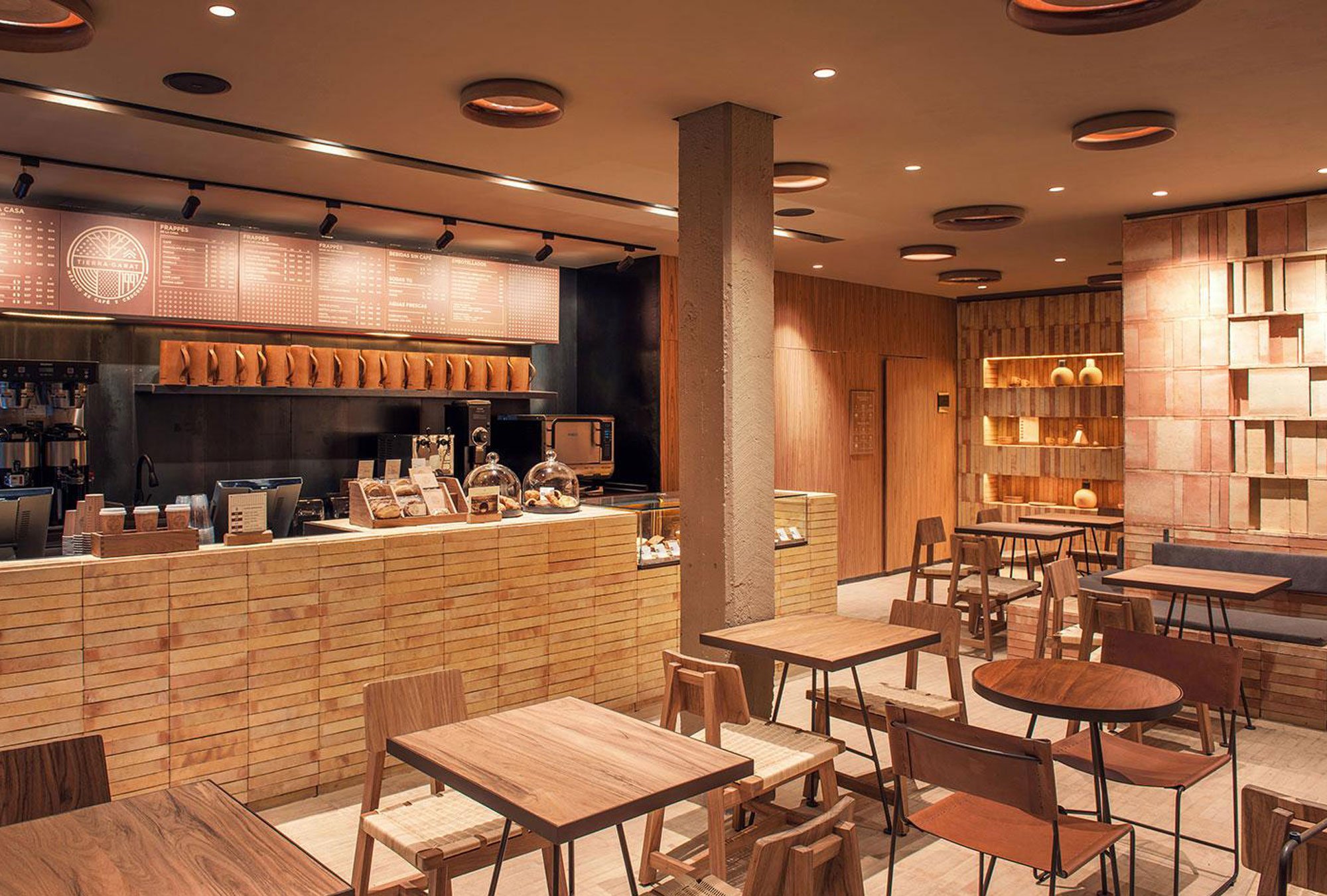 Tierra Garat by Héctor Esrawe and Cadena y Asociados Coffee shop design