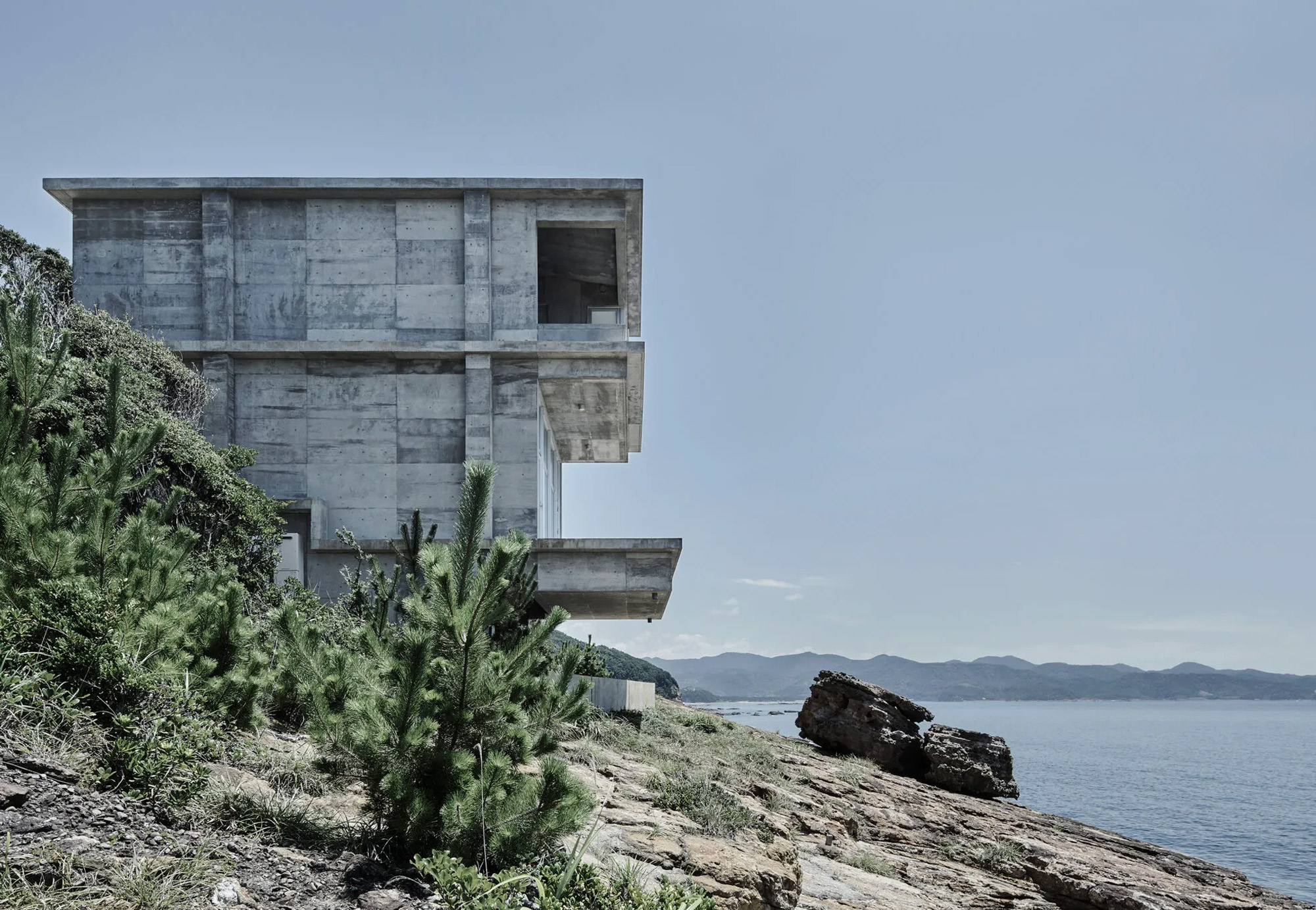 brutalist architecture, Gansou Residence