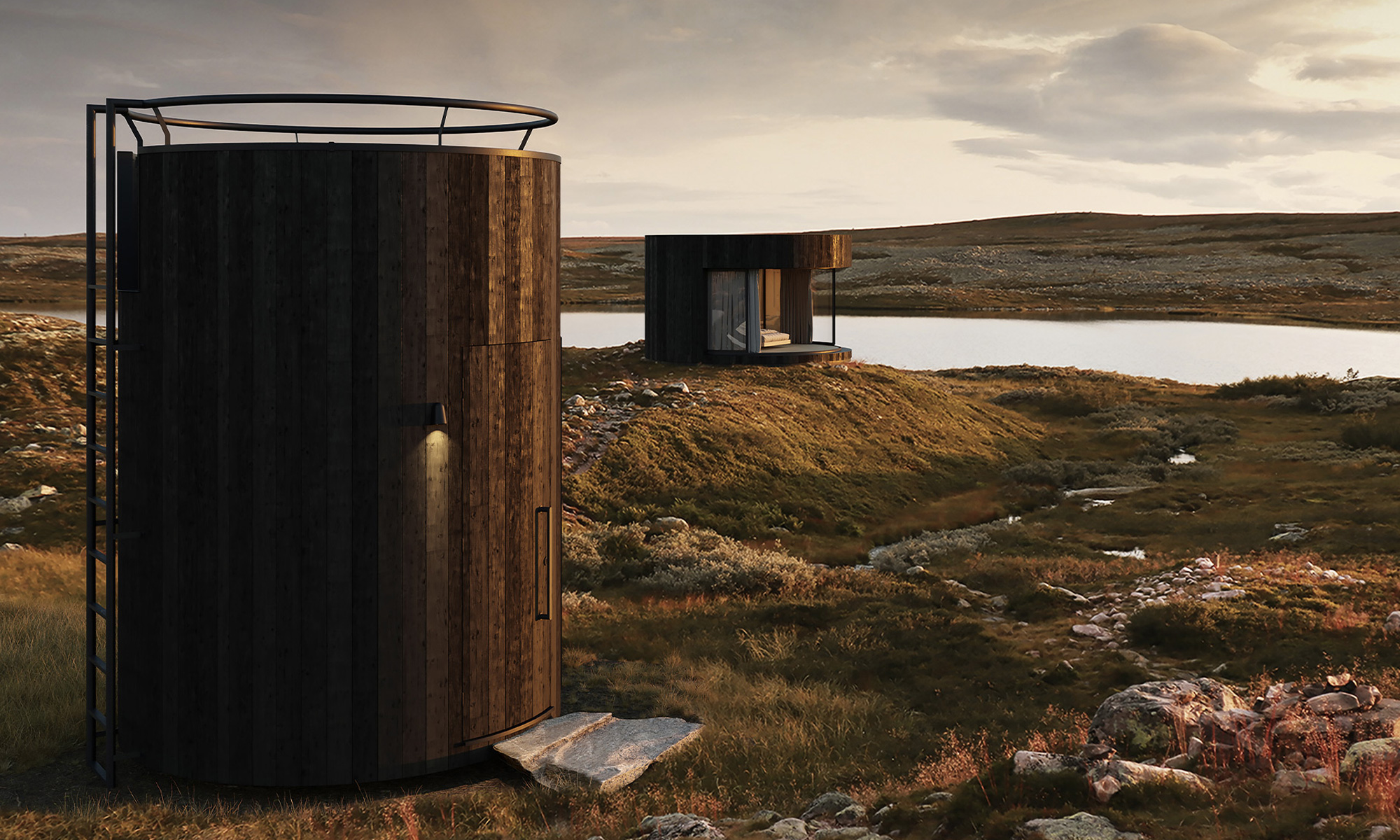 Lumipod outdoor sauna