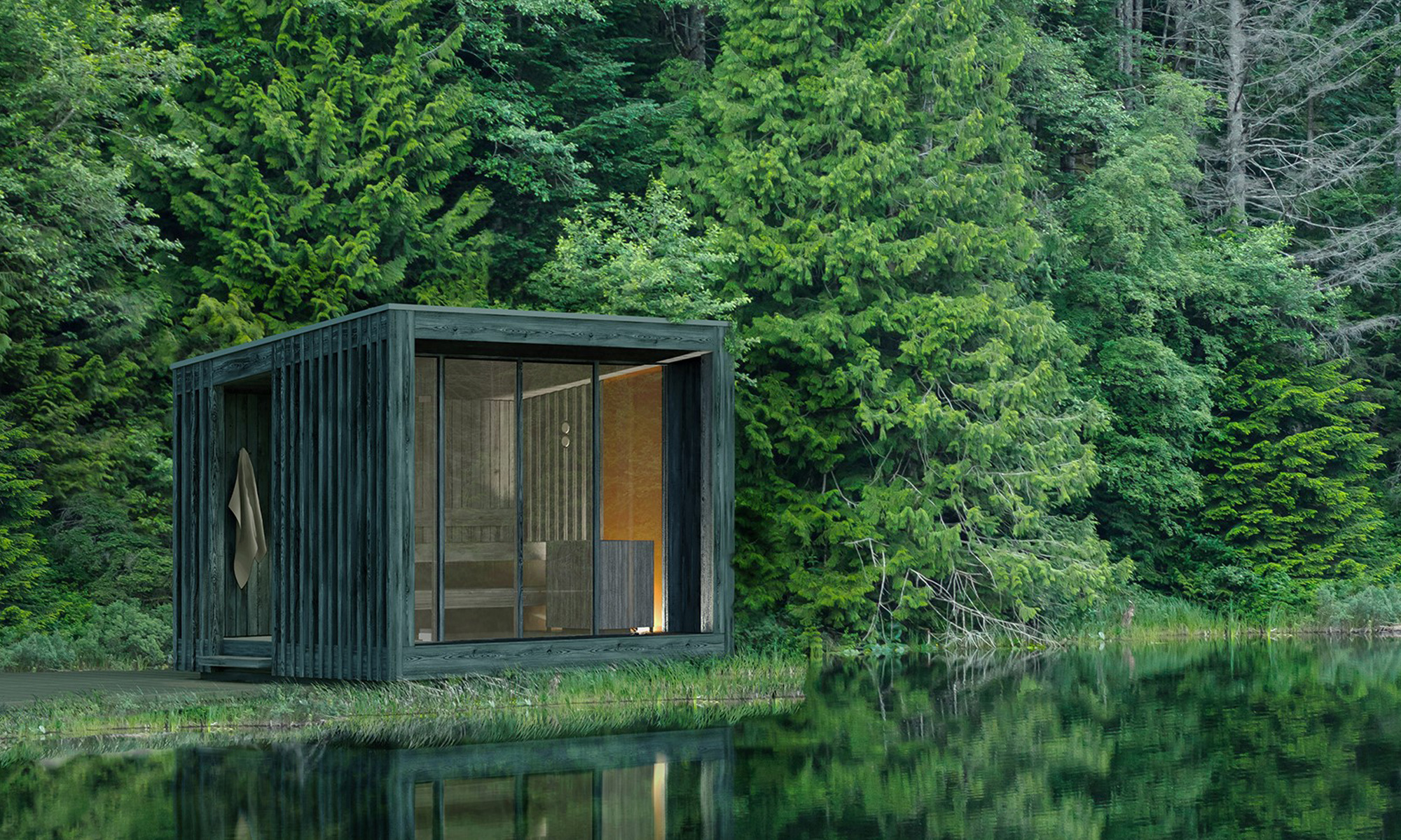 Nature outdoor sauna