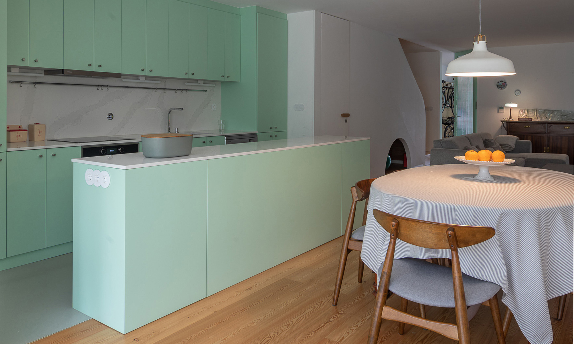 Green kitchen, studio Fahr