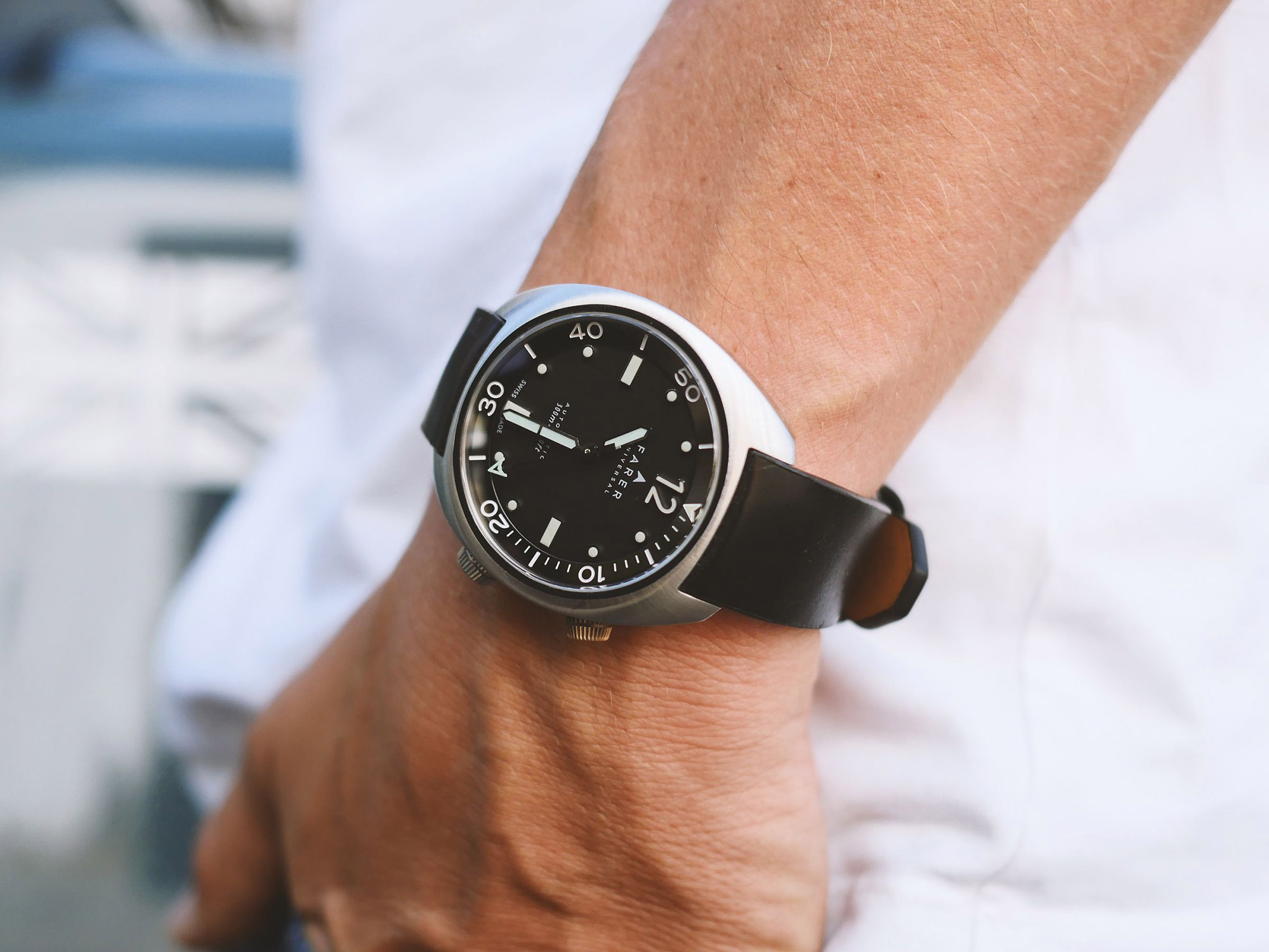 Farer's Endeavour Titanium Aqua Compressor automatic watch