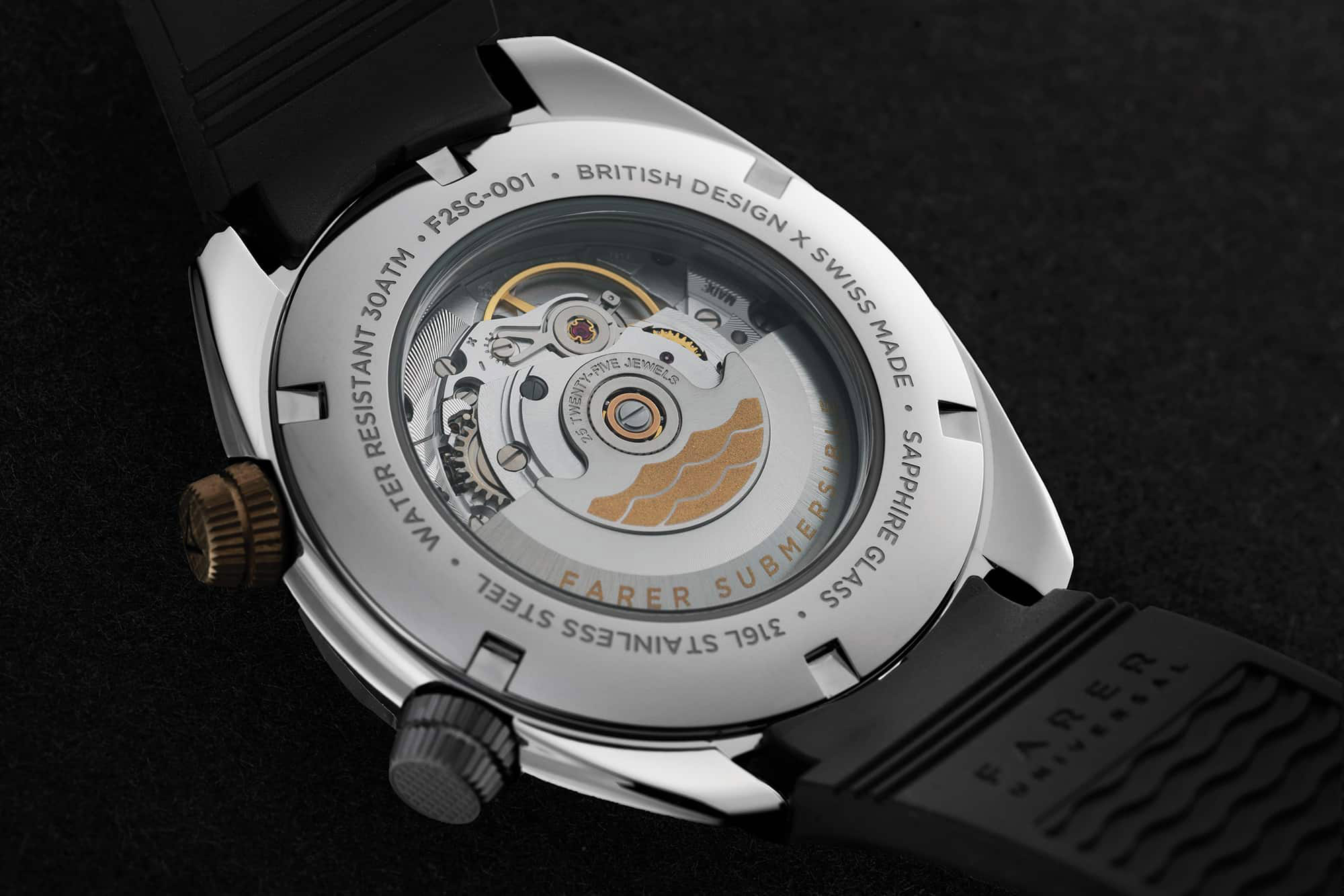 Farer's Endeavour Titanium Aqua Compressor automatic watch, movement