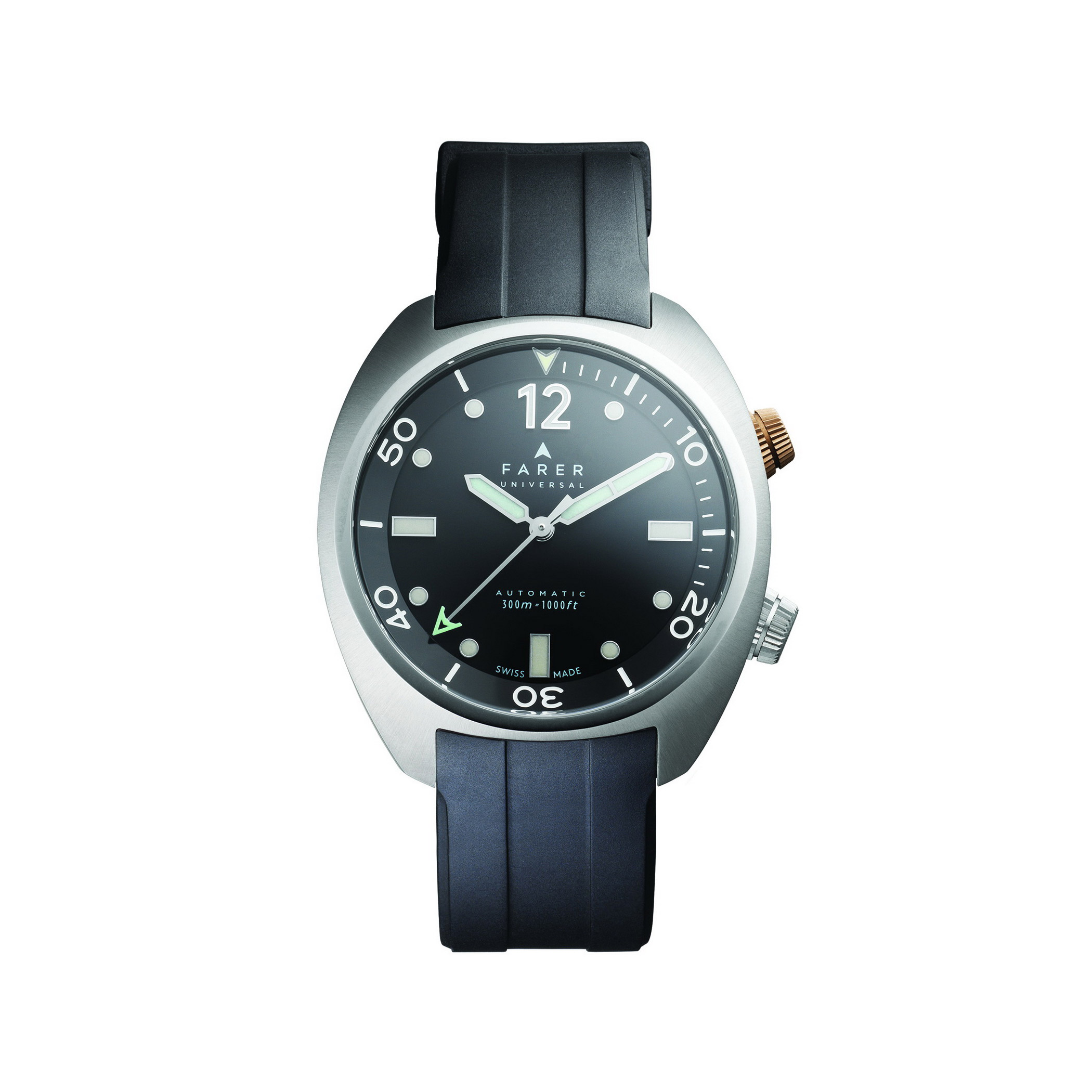 Farer's Endeavour Titanium Aqua Compressor automatic watch, front view
