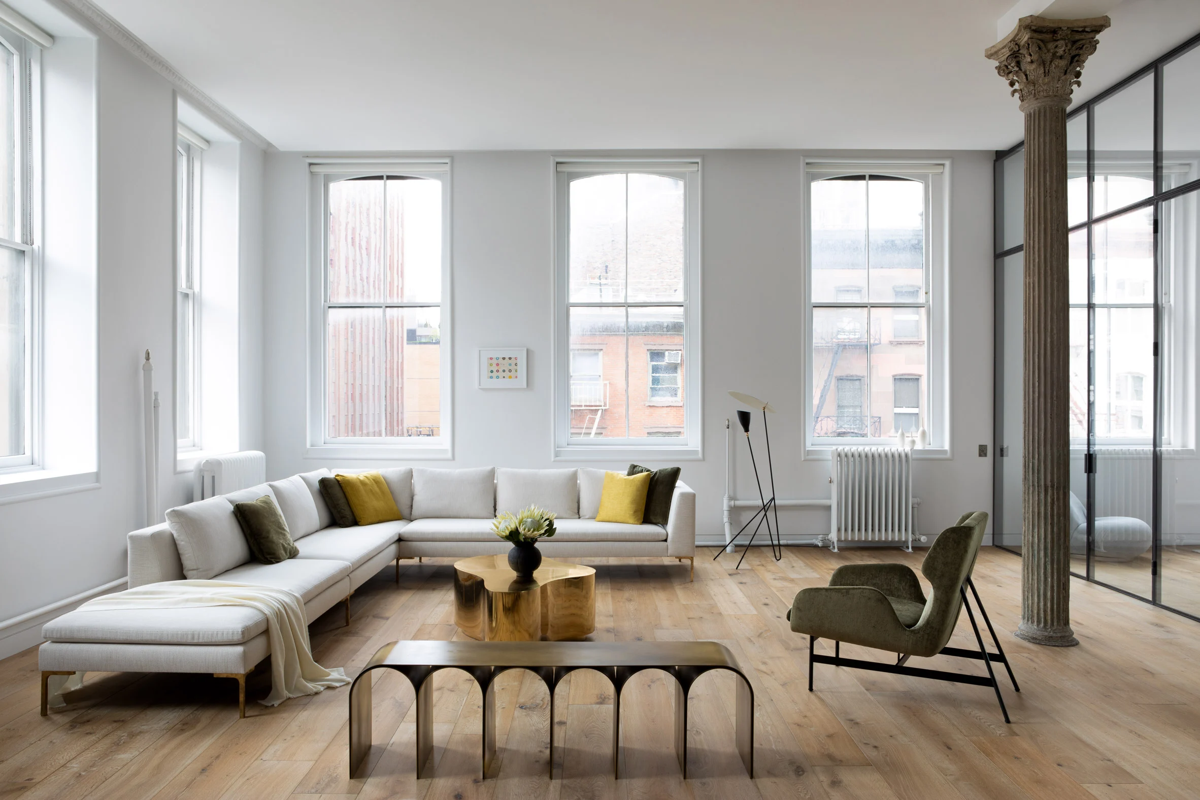 Tribeca loft by Andrea Leung architect, living room