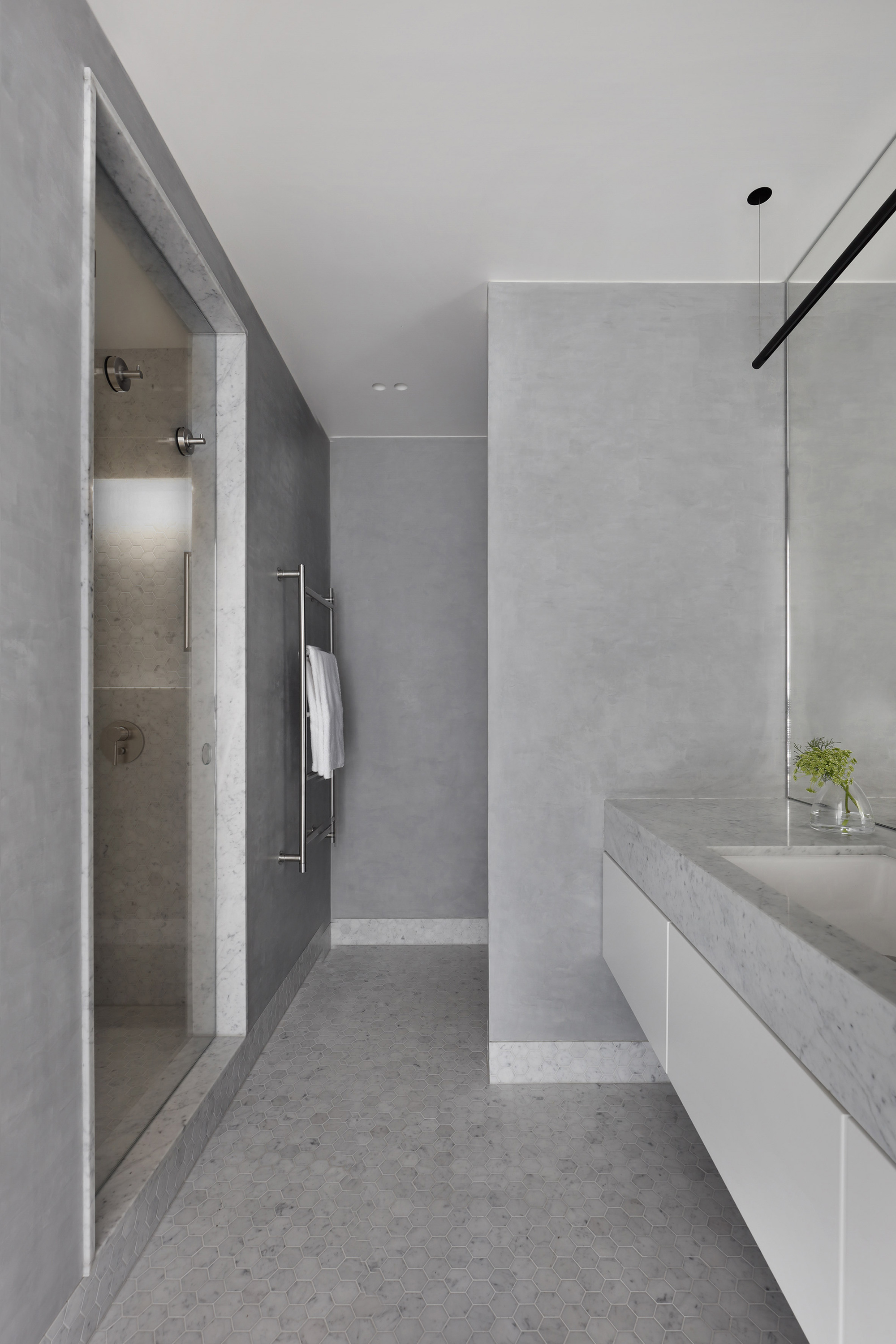 Oakhill Apartment by MWAI Architects, bathroom