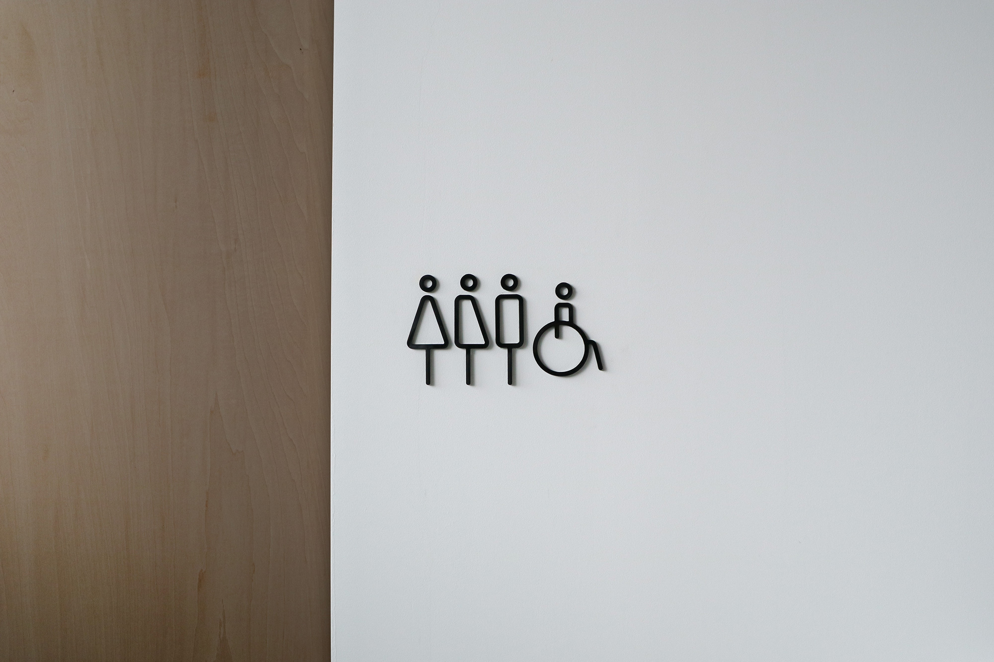 architectural signs, black minimalist