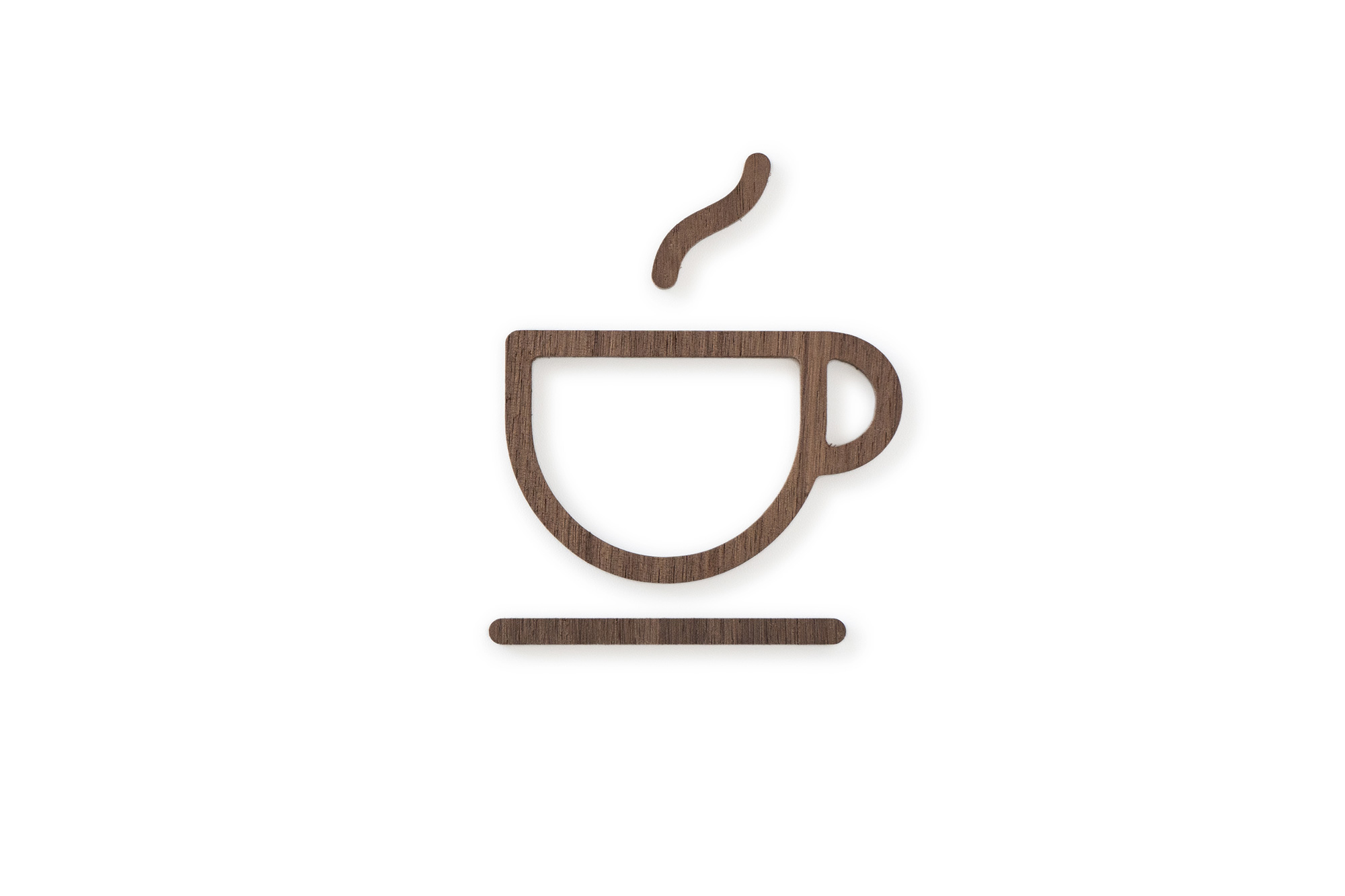 architectural signs, cafe sign in dark wood