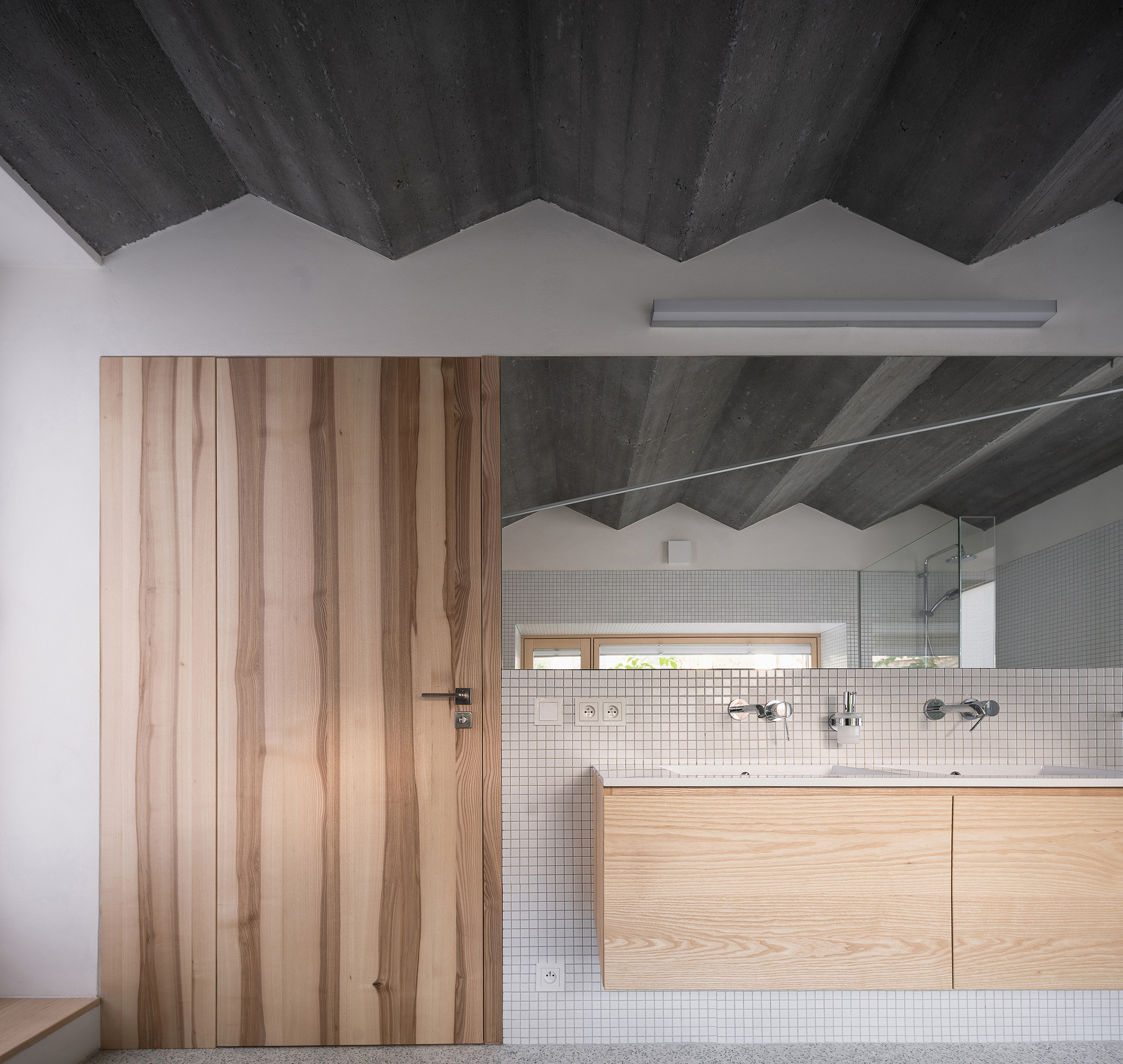 House in Zbraslav by Martin Neruda Architektura, basement bathroom