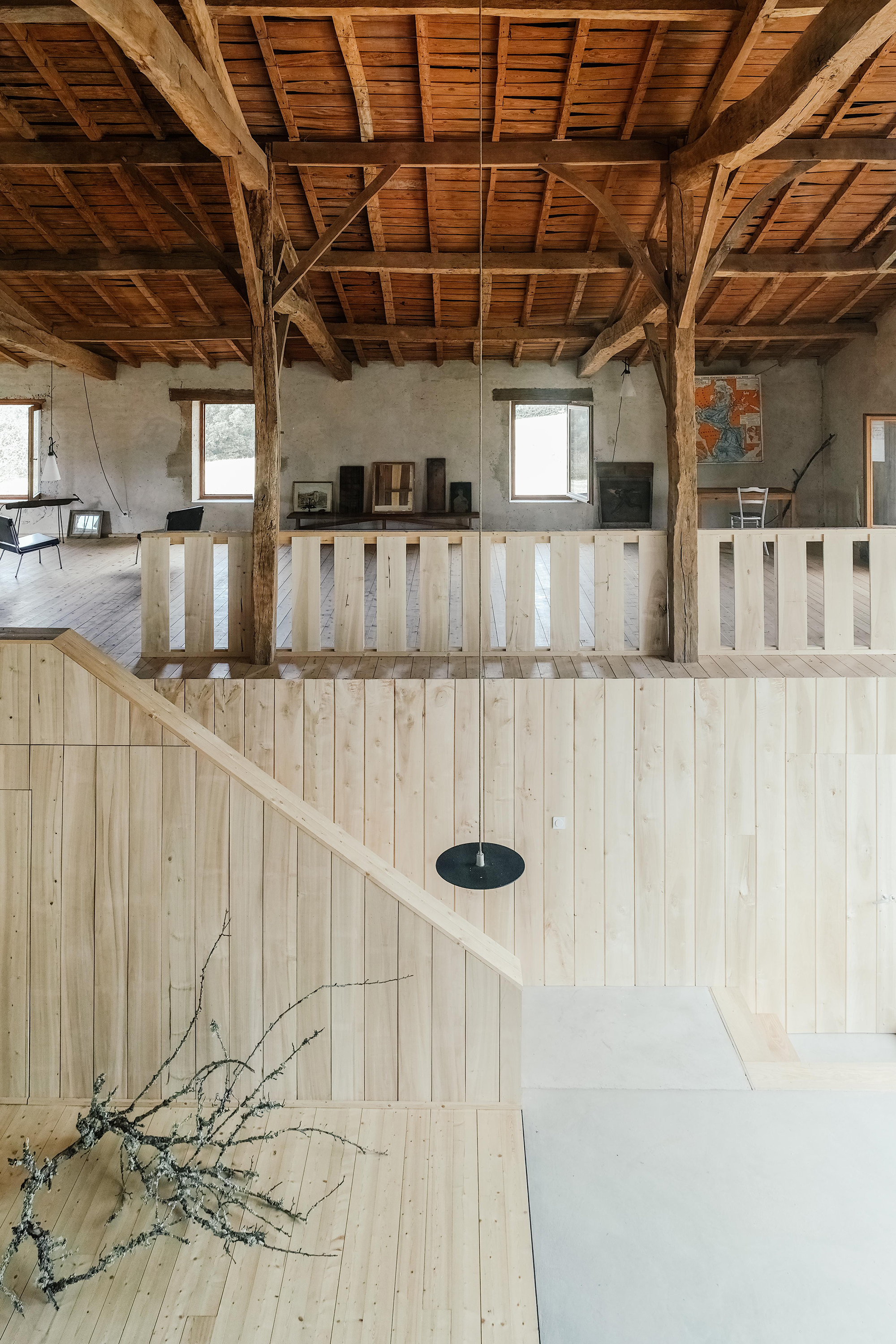 Garrelis Farm by Atelier Boteko, interior detail, staircase