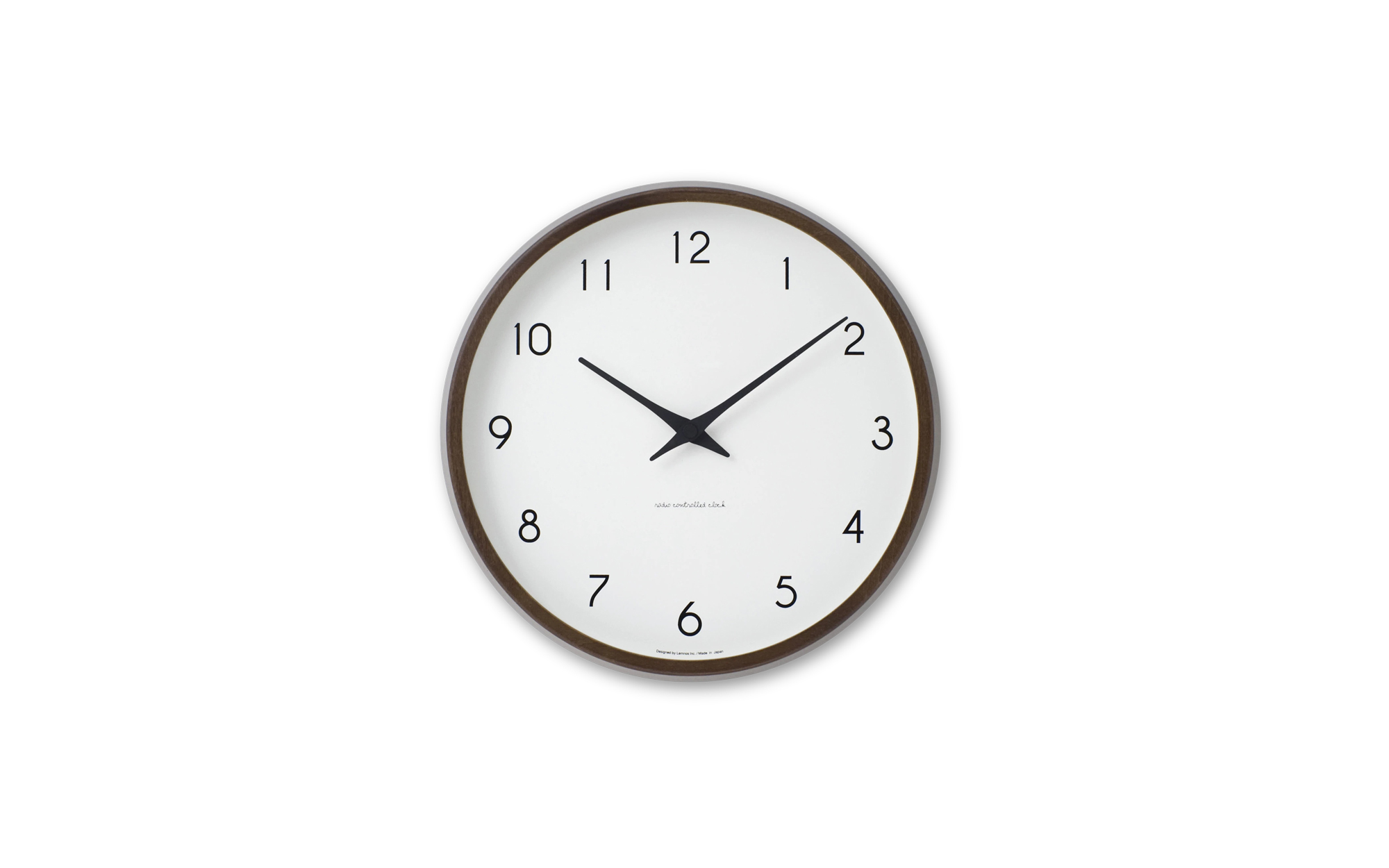 Minimalist Wall Clock, Lemnos Campagne