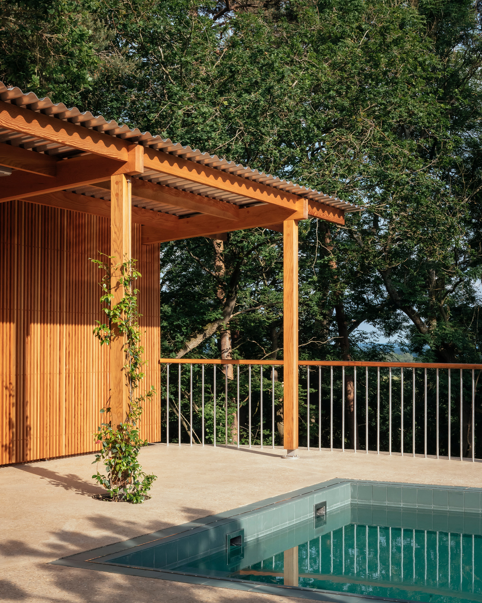 Heathside Poolhouse: A Tranquil Modernist Haven - Gessato