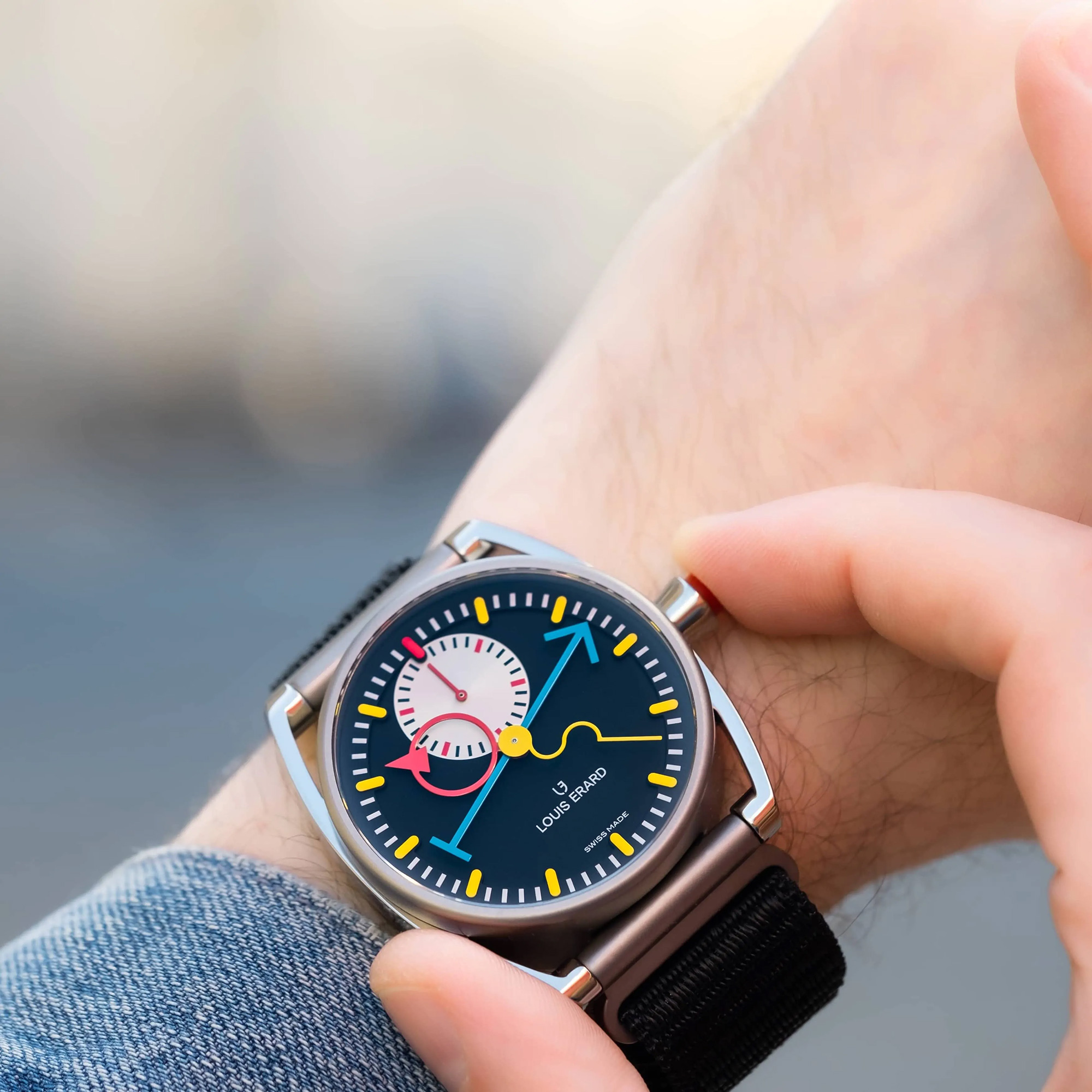 Le Chrono Monopoussoir Louis Erard X Alain Silberstein - Gessato