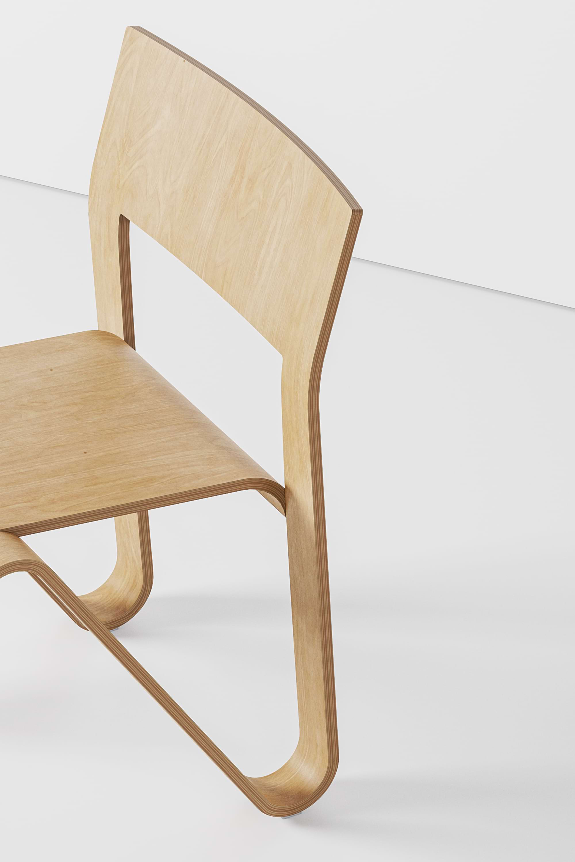The Peel Chair by Blond Studio - Gessato