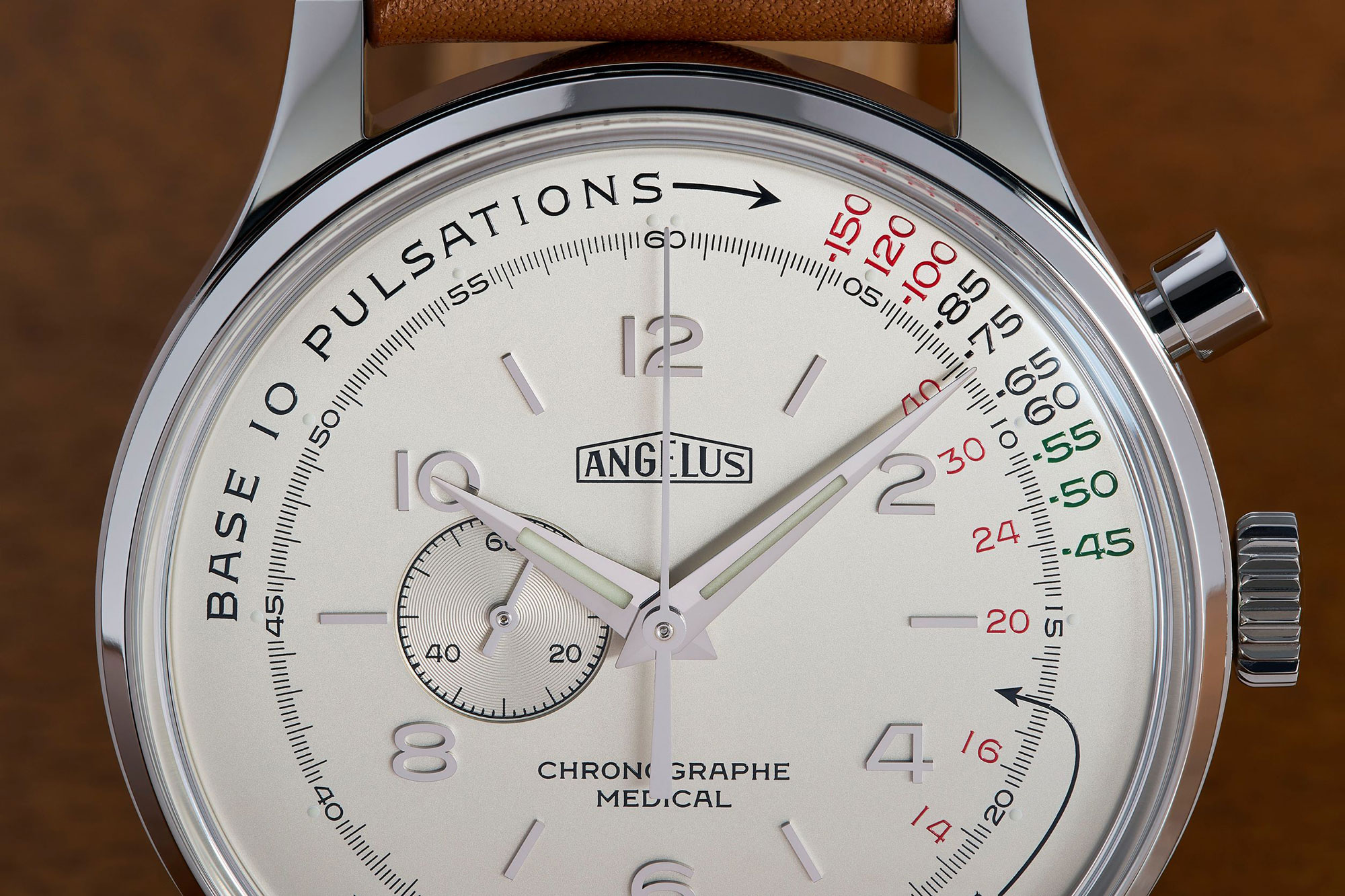 Angelus x Massena Lab Chronographe Médical Watch - Gessato