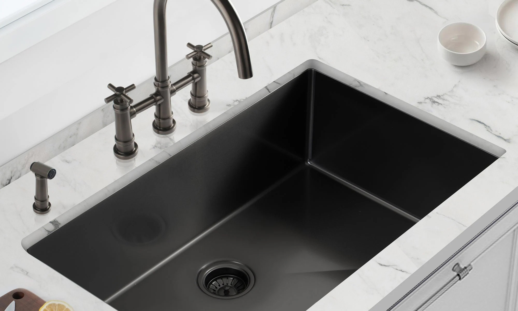 Black Sink Designs for Stylish Kitchen Makeovers - Gessato Black Sink Designs for Stylish Kitchen Makeovers - Gessato