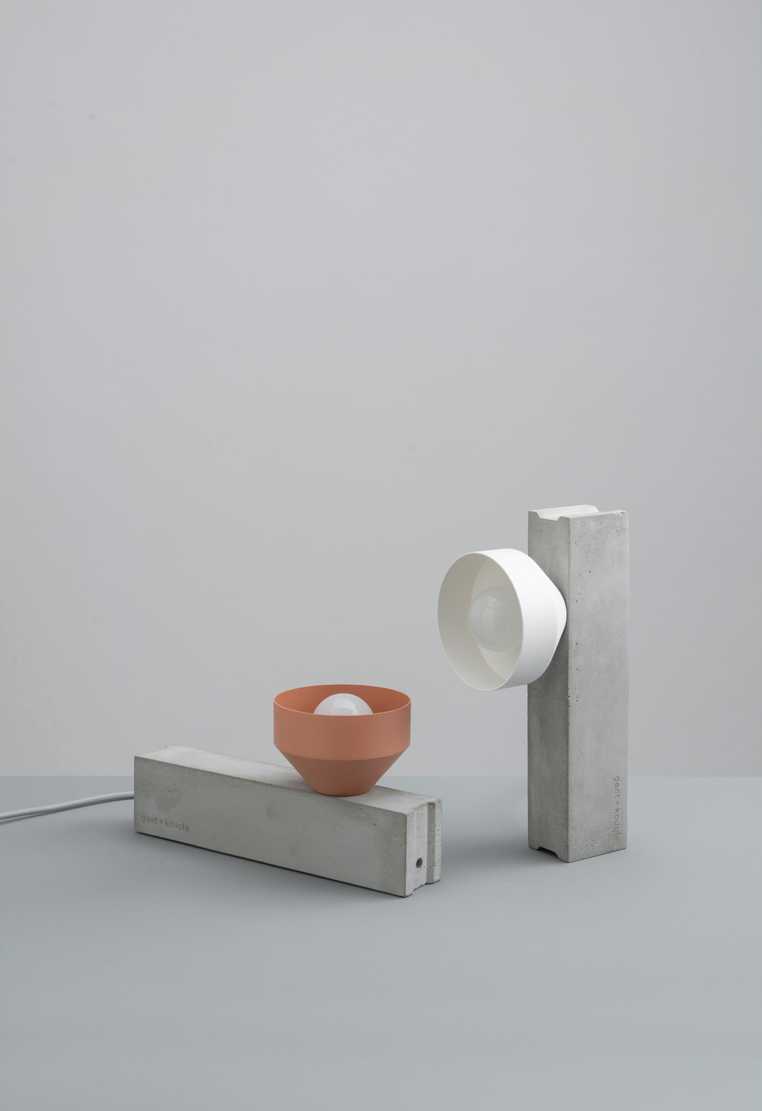The gant + kouple Block Lamp Series - Gessato