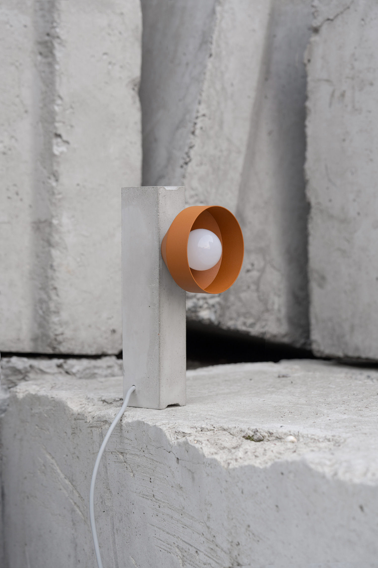 The gant + kouple Block Lamp Series - Gessato