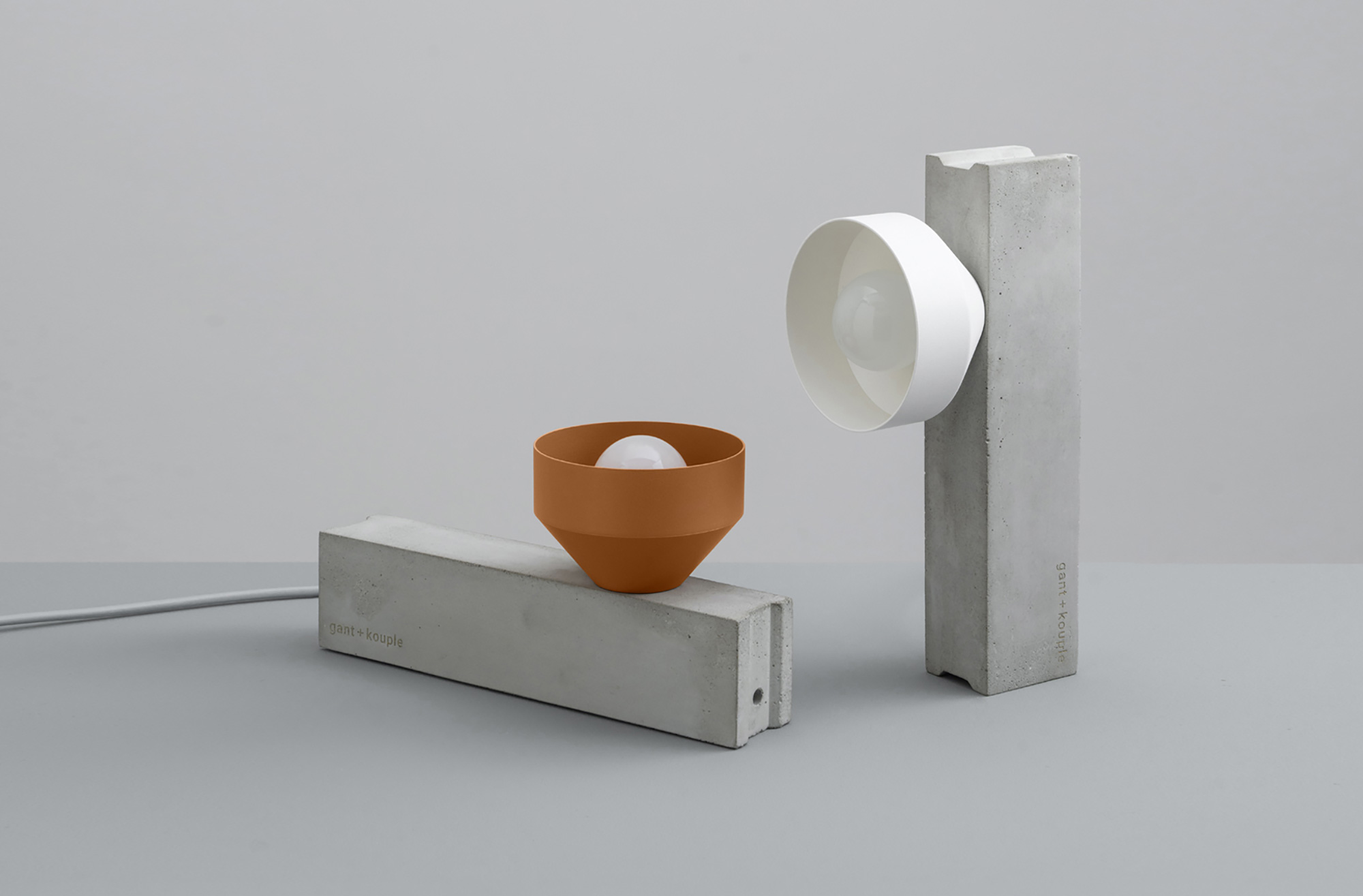 The gant + kouple Block Lamp Series - Gessato