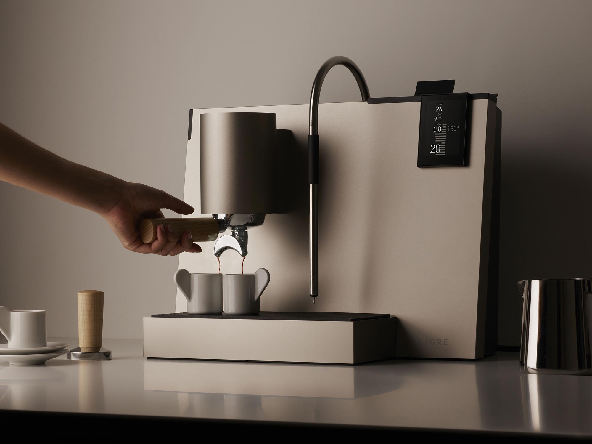 The LIGRE youn Espresso Machine - Gessato The LIGRE youn Espresso Machine - Gessato