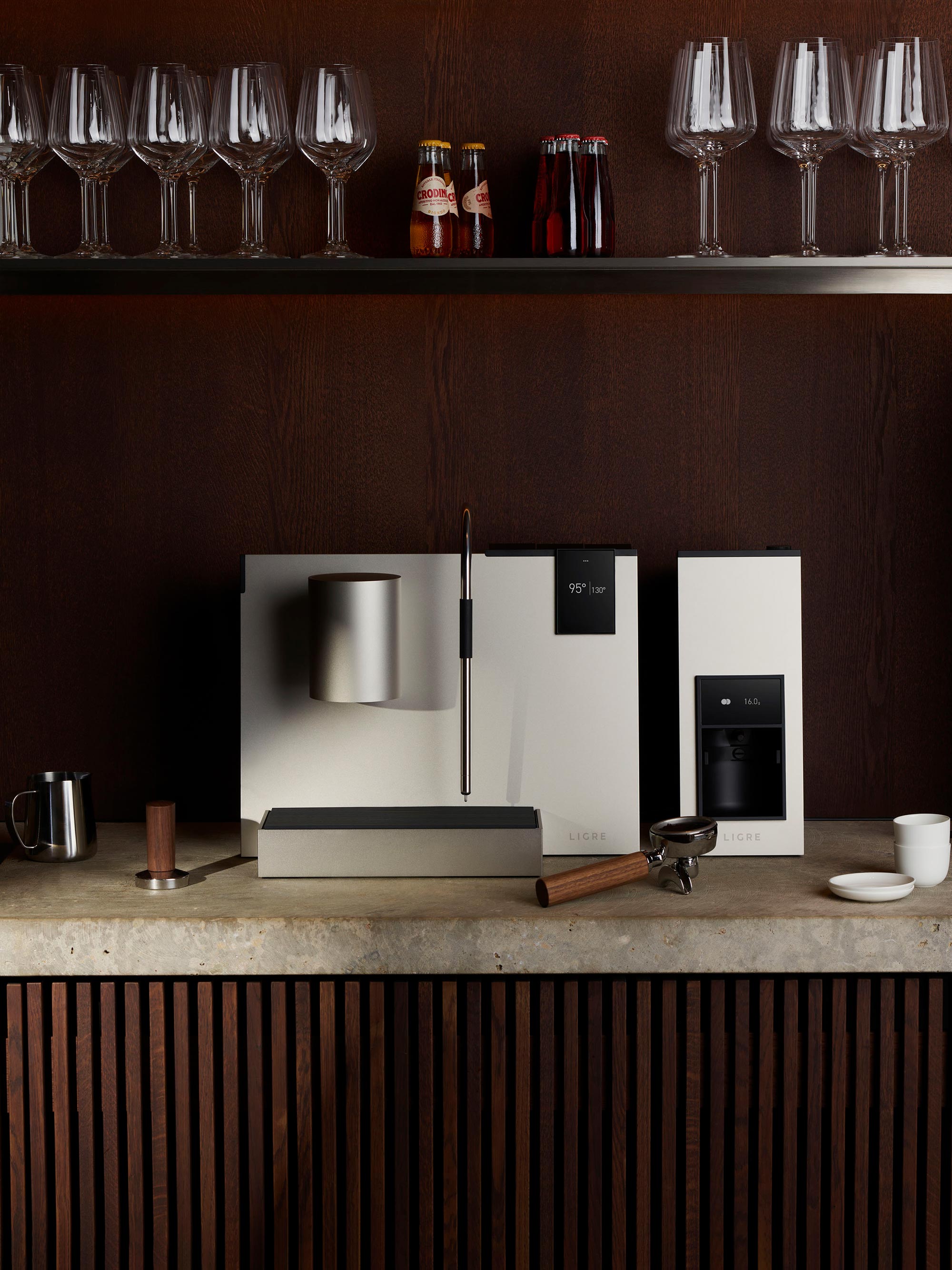 The LIGRE youn Espresso Machine - Gessato The LIGRE youn Espresso Machine - Gessato