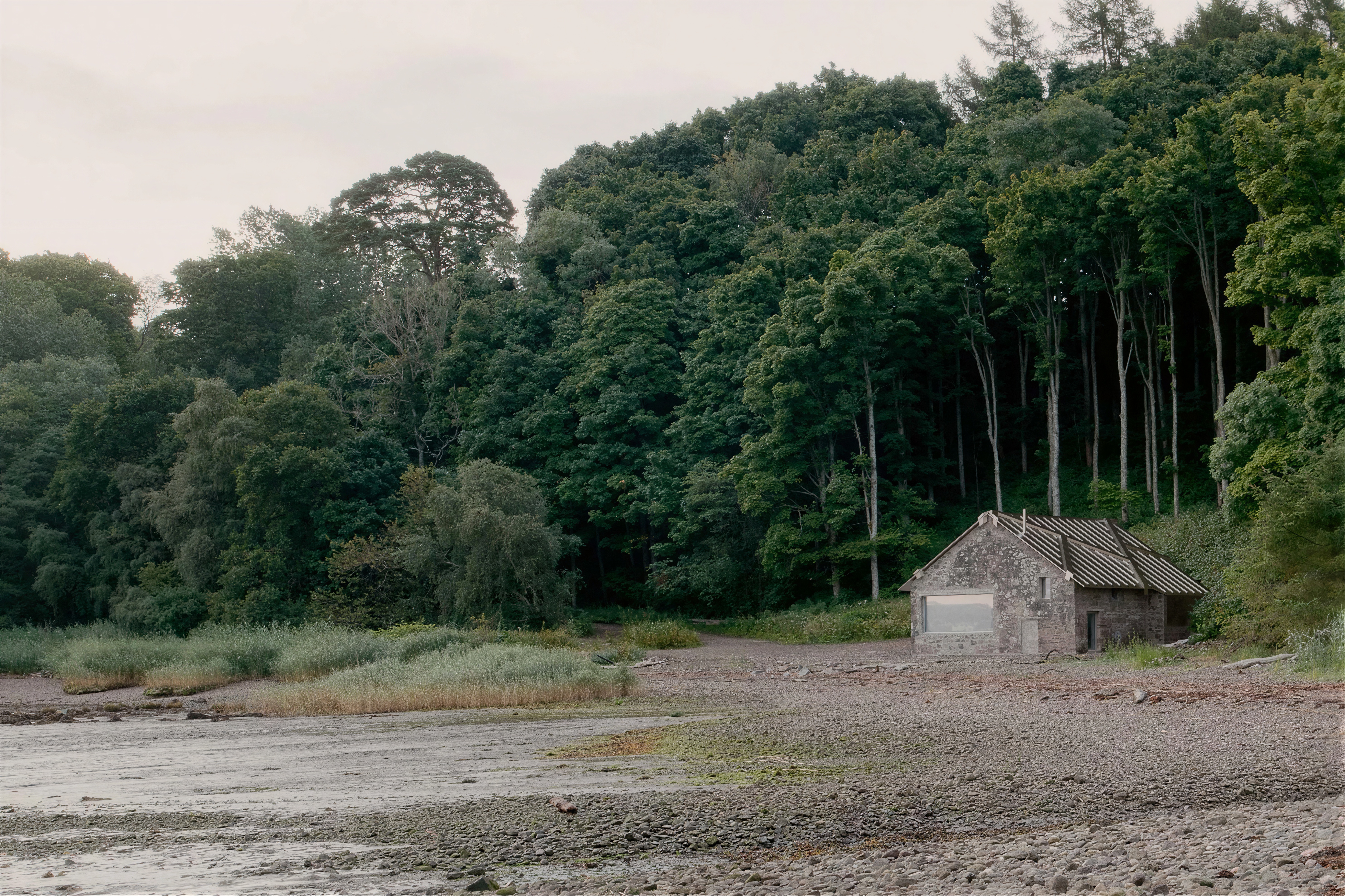 A Stone Boathouse on the River Tay, Rebuilt Around One Tree - Gessato