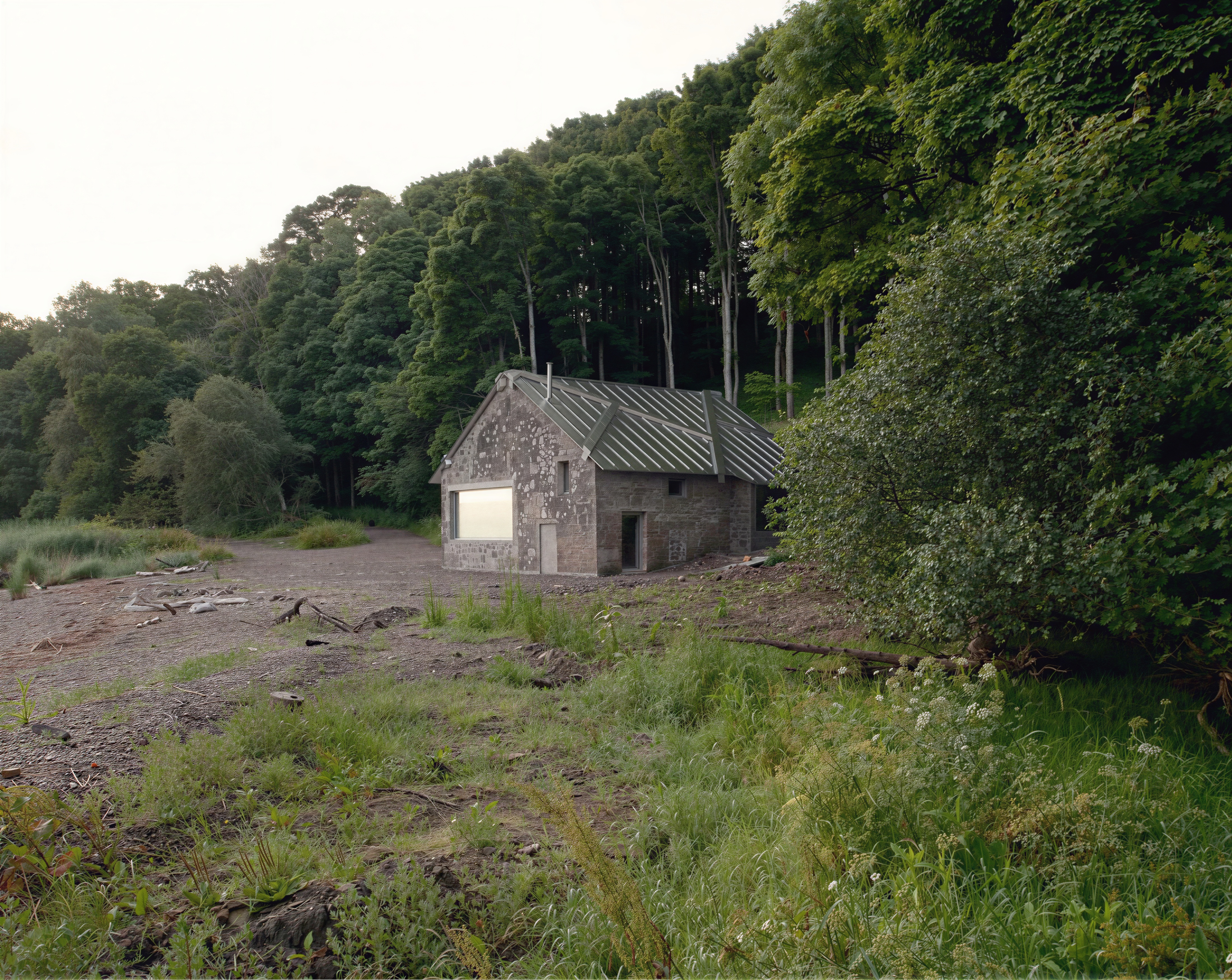 A Stone Boathouse on the River Tay, Rebuilt Around One Tree - Gessato