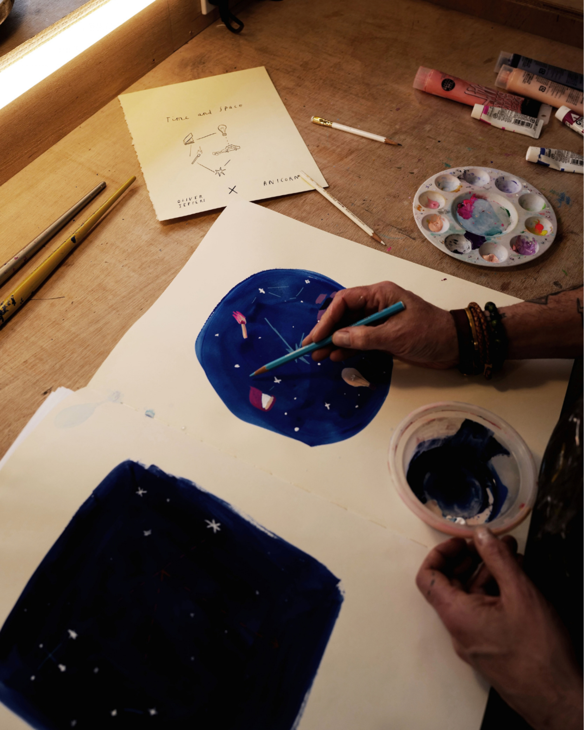 Oliver Jeffers x ANICORN: Time and Space - Gessato