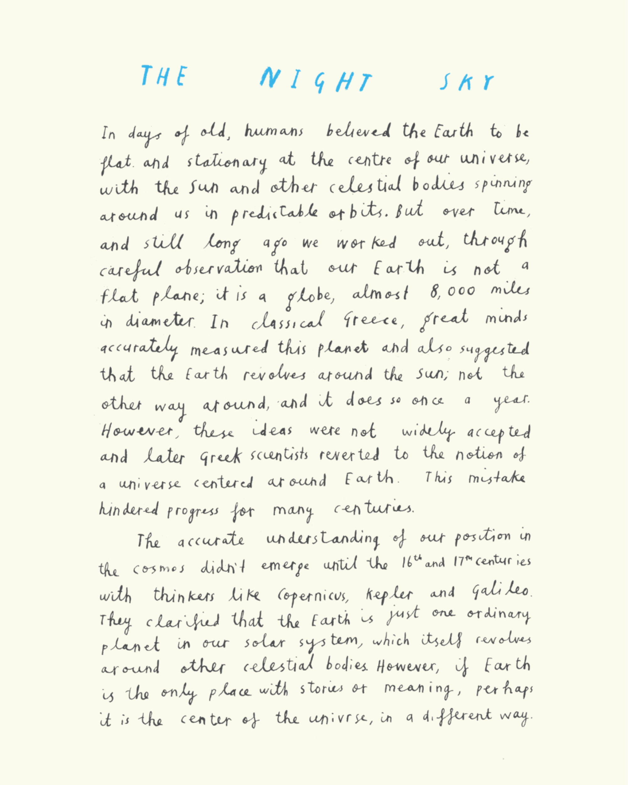 Oliver Jeffers x ANICORN: Time and Space - Gessato