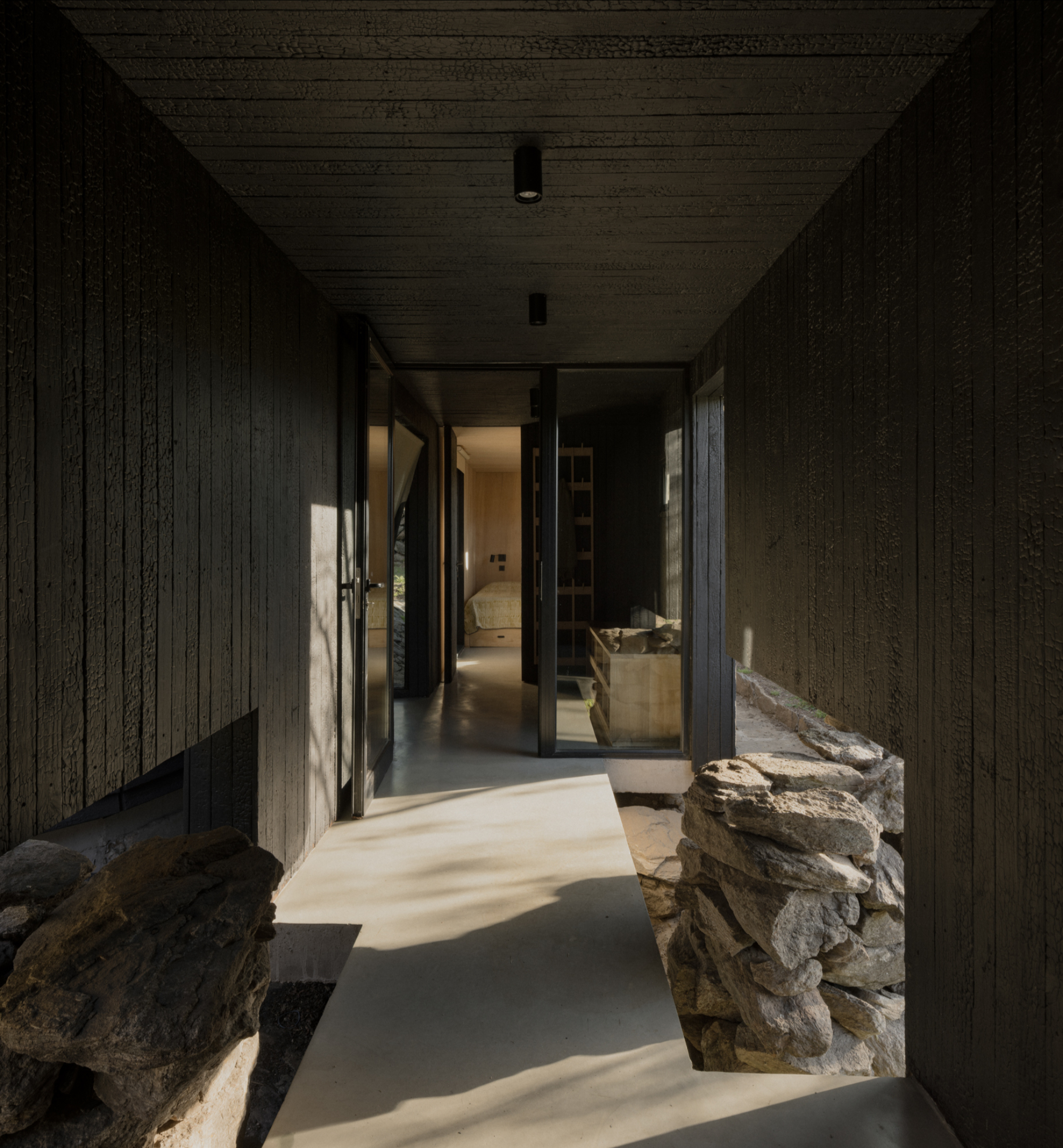 A Black Timber Pavilion in the Argentine Sierras - Gessato