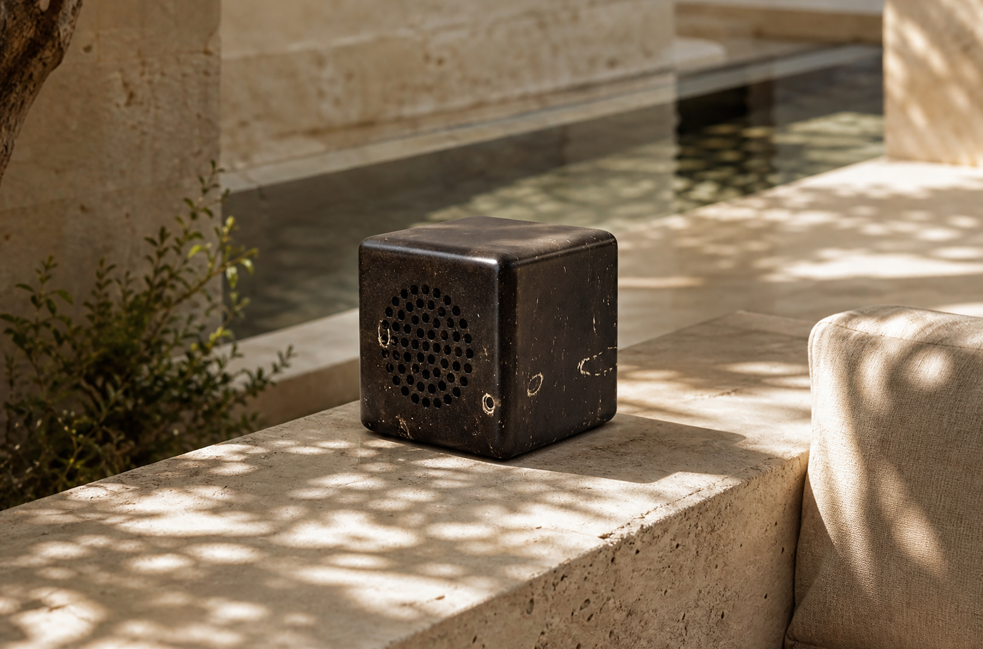The Cubo Stone Speaker - Gessato