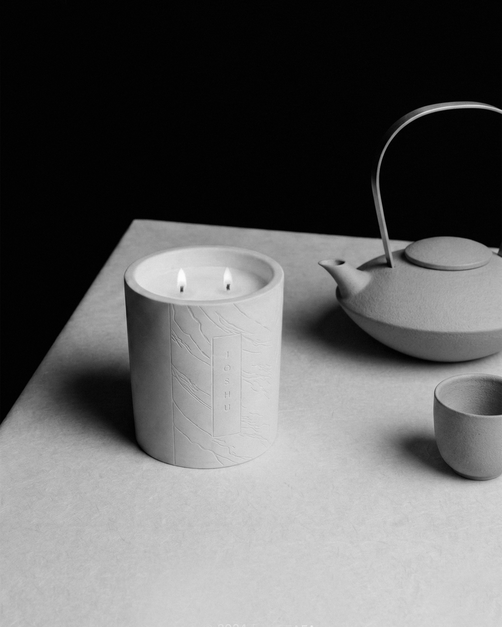 JOSHU Candles Pair Scent, Steel, and Sound - Gessato JOSHU Candles Pair Scent, Steel, and Sound - Gessato