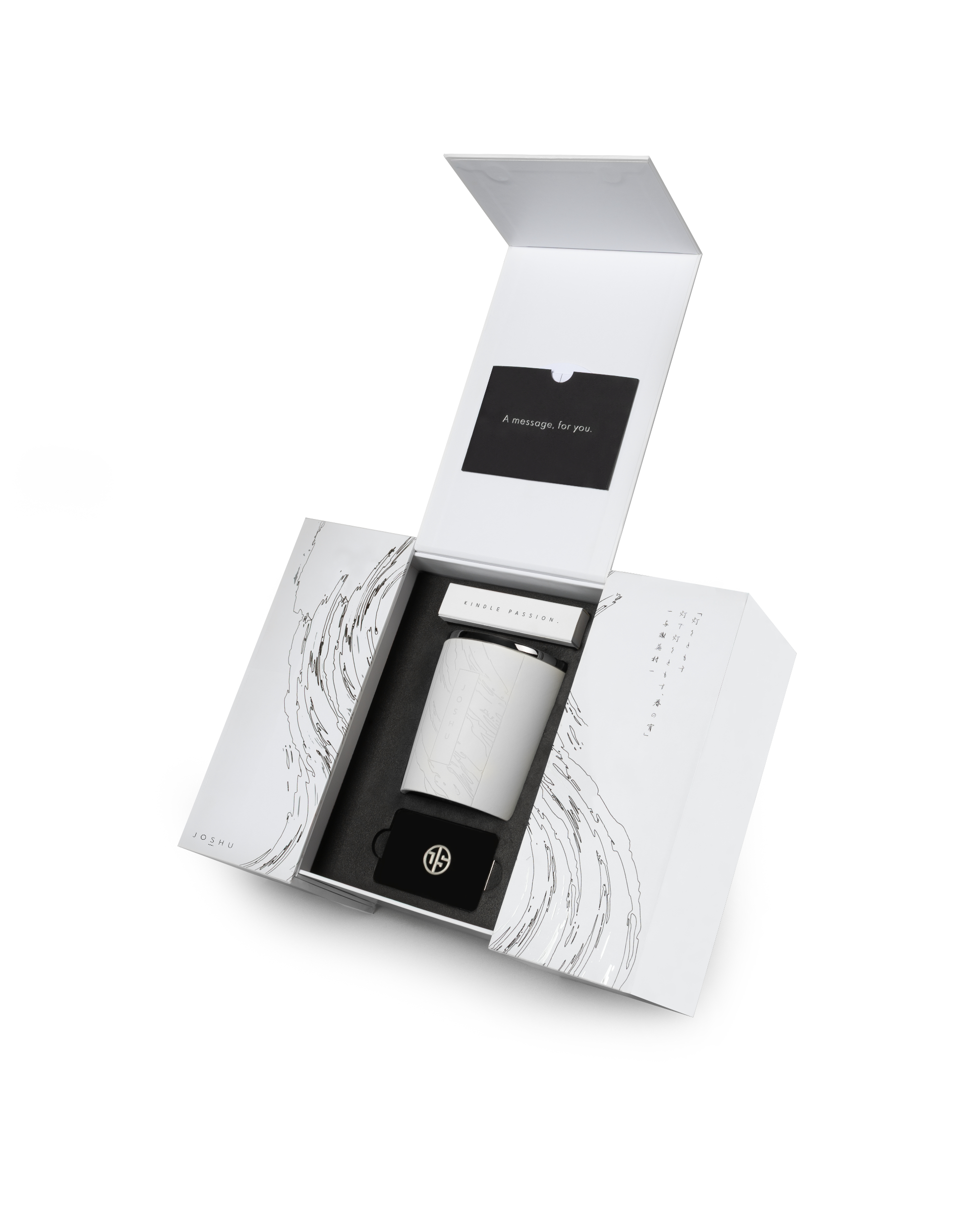 JOSHU Candles Pair Scent, Steel, and Sound - Gessato JOSHU Candles Pair Scent, Steel, and Sound - Gessato