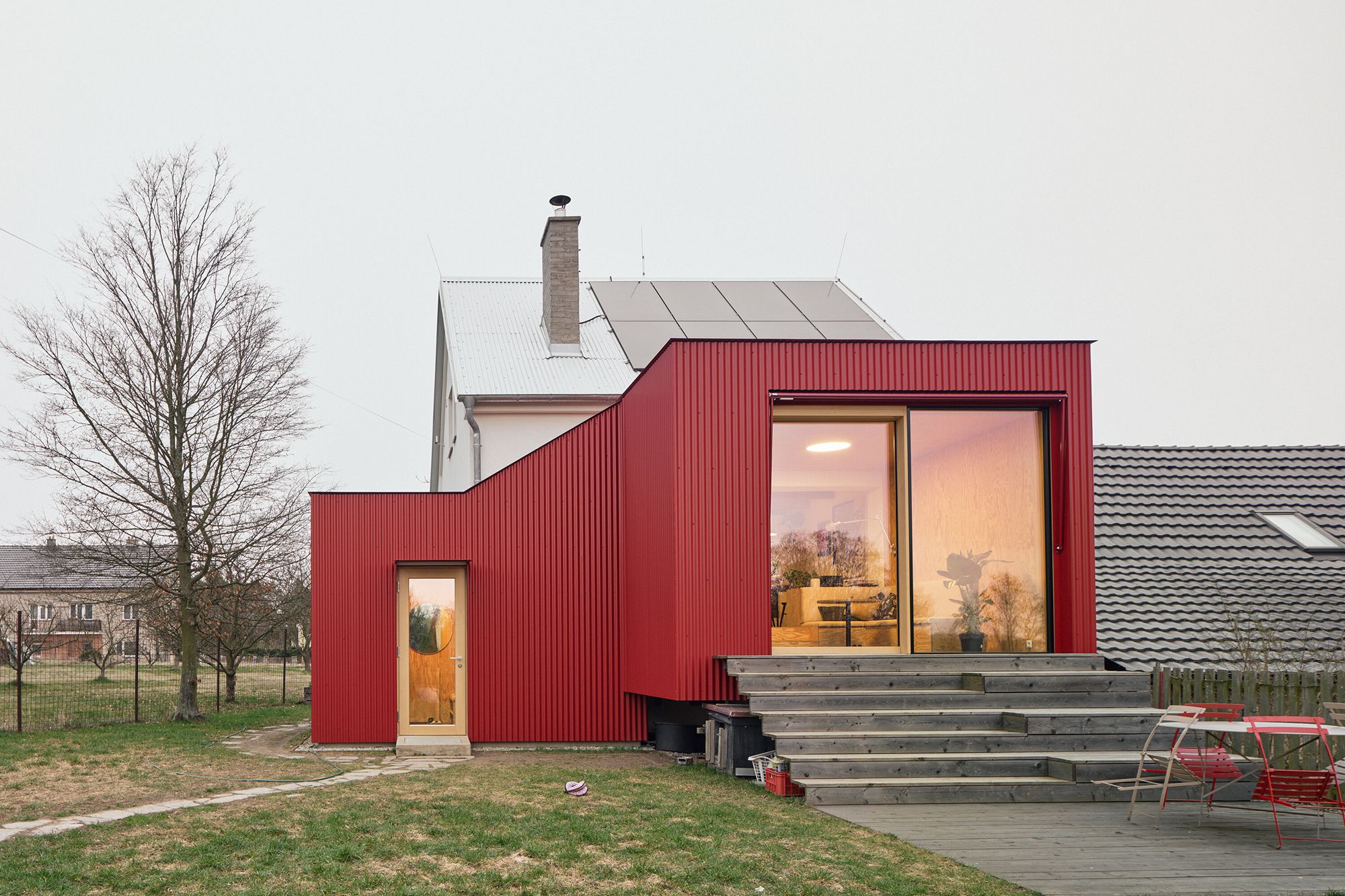 House With a Red Addition - Gessato