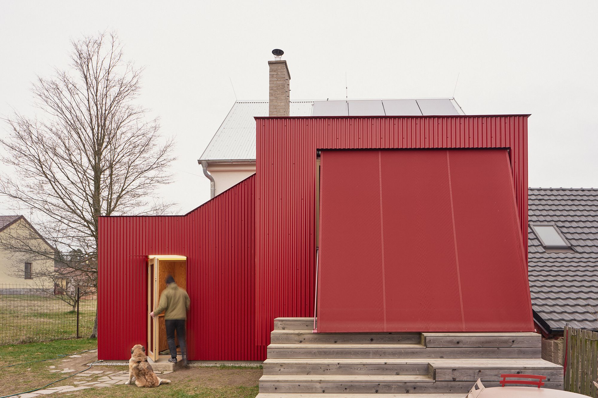 House With a Red Addition - Gessato