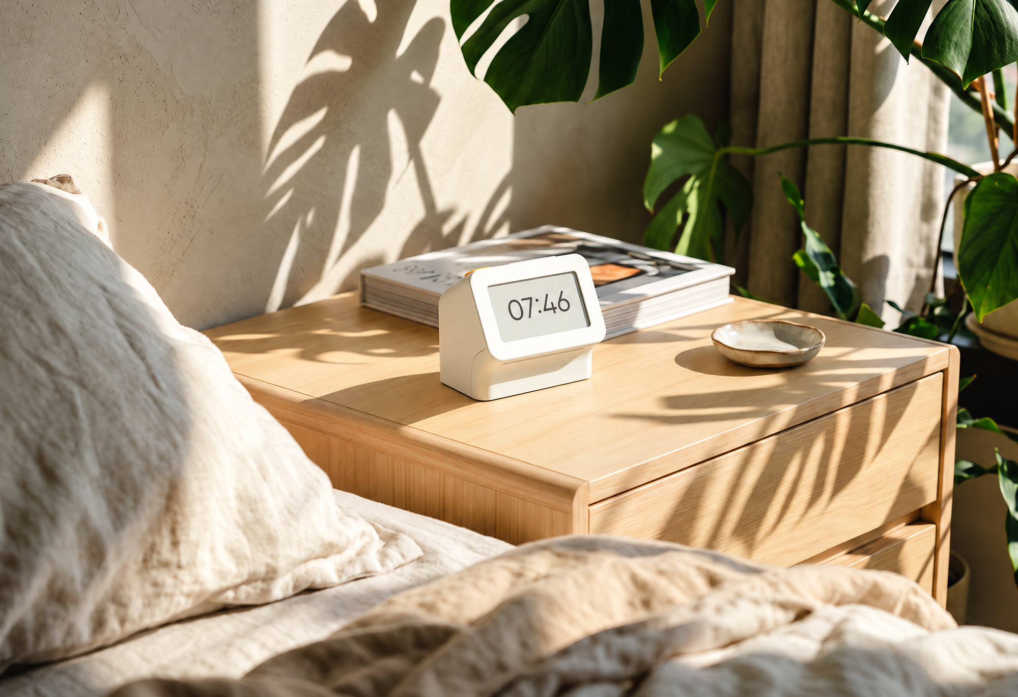 Habity, an E-Paper Alarm Clock for a Phone-Free Bedside - Gessato